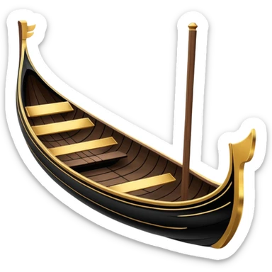 Ventian gondola sticker
