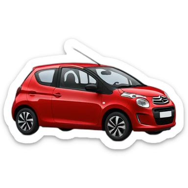 citroen C1 rouge sticker