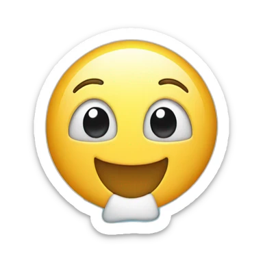 iphone with happy smile on screen facetime incoming call sticker