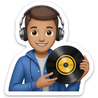 Vinyl Record Collector sticker