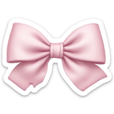Light pink bow sticker