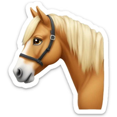 Haflinger horse sticker
