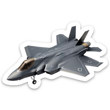 F-35 Lightning II - Lockheed Martin (Model Year: 2022) (Iconic colour: Stealth gray) sticker