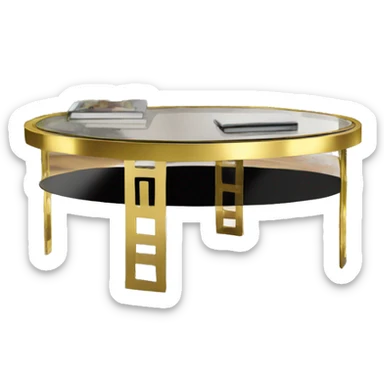 Golden-band-glass-coffee-table sticker