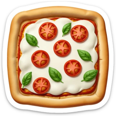 Pizza carre no meat sticker
