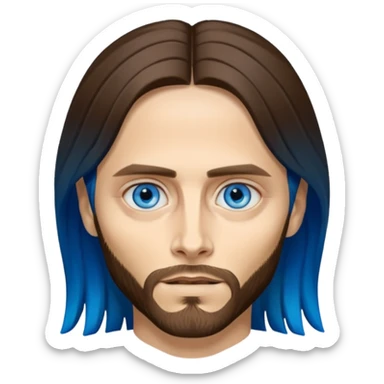 Jared Leto with blue eyes sticker
