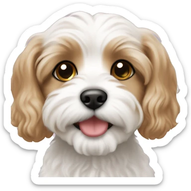 Cavachon puppy sticker