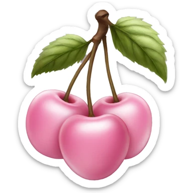 Light pink cherries  sticker