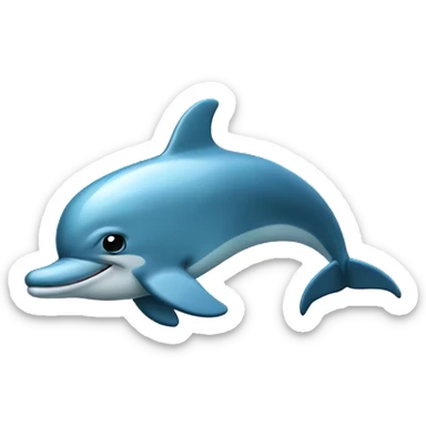 dolphin with turd furgeson hat sticker