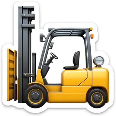 emoji forklift sticker