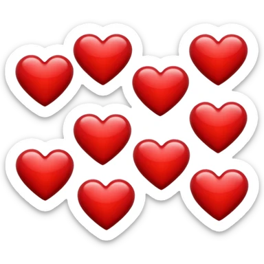 hearts sticker