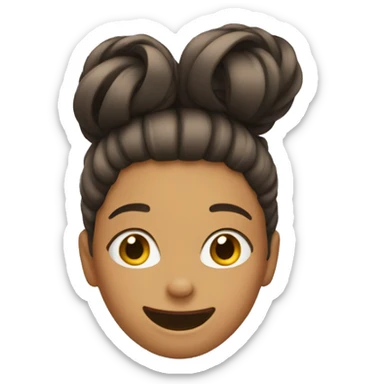 A girl flipping her hair sticker