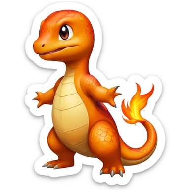 Charmander from Pokémon sticker