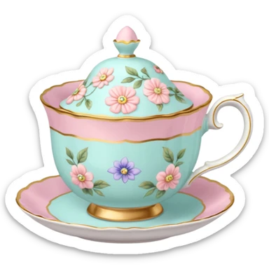 Madeleine Hatter inspired teacup sticker