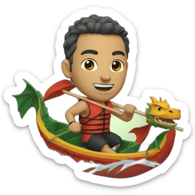 fast and furious in a dragon boat sticker