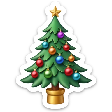 cristmas tree sticker