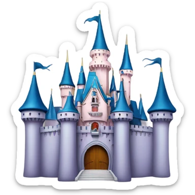 Disney castle logo sticker