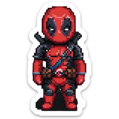 deadpool superhero sticker