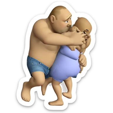 barefoot green skin parody sticker