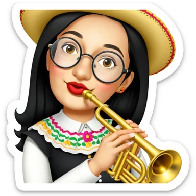 Mariachi Trumpet Player sticker