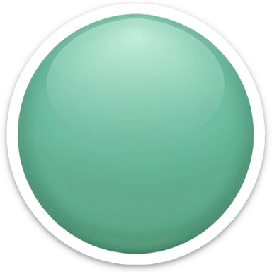 mint-green sphere sticker
