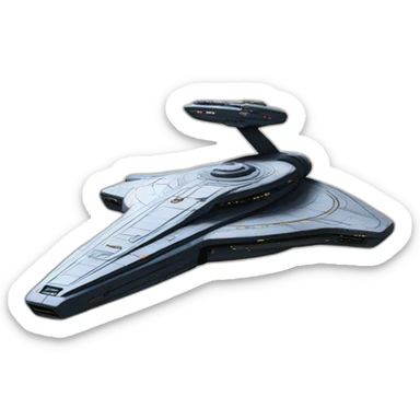 Star trek enterprise D ship sticker