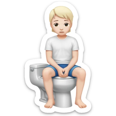 Do a human head in a toilet sticker