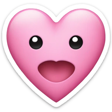 Pink heart sticker
