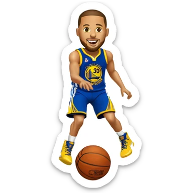 Steph Curry Basketball sticker