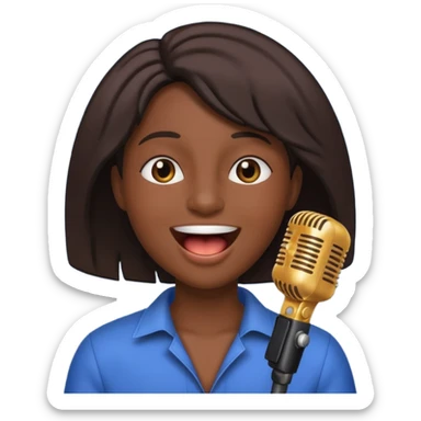 singer emoji sticker
