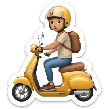 Ride on scooter sticker