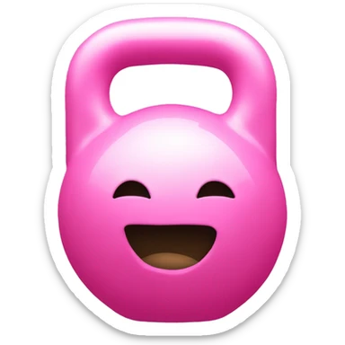 pink kettlebell sticker