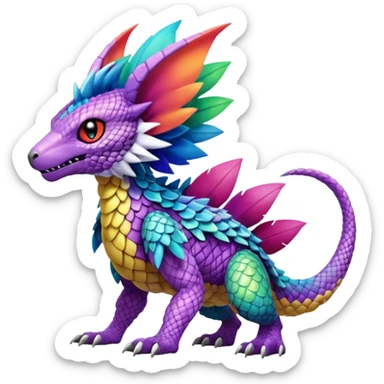 Fakémon-Pokémon-Spectrobes-Digimon-animal-fantasy-hybrid-creature  sticker