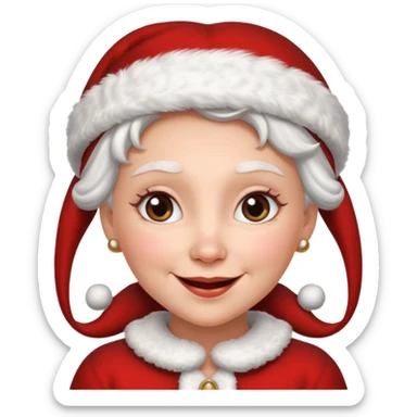 Mrs. Claus sticker
