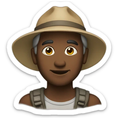 someone who discover a beautiful new land sticker