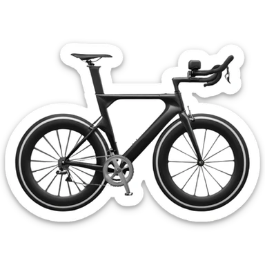 Draw a sleek racing bike with thin tires & aerodynamic frame sticker