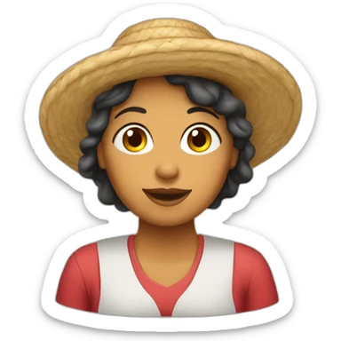 Vendedora de comida  sticker