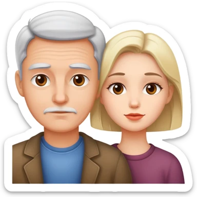 A girl and old bf  sticker