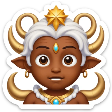 freaky little goober who is a celestial deity named mateo sticker