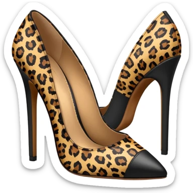leopard print shoe sticker