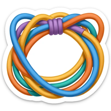 Tangled Cables sticker