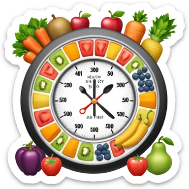 Weight loss menu sticker