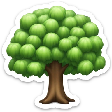 albero con i regali sotto  sticker