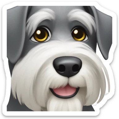 phantom mini schnauzer  sticker