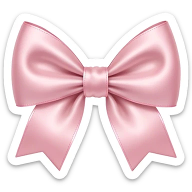 Pale Pink bow sticker