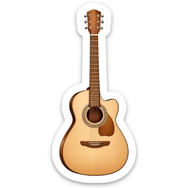 Acoustic guitar sticker