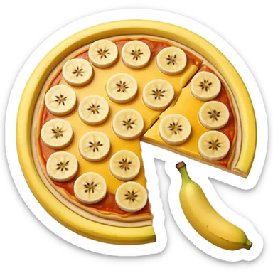 banana pizza sticker