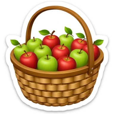Apple Basket sticker