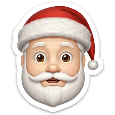 santa claus con ortodoncia sticker