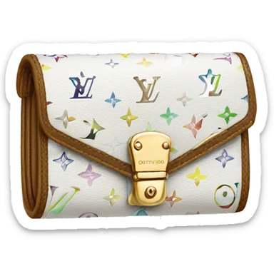 white louis vuitton wallet  sticker
